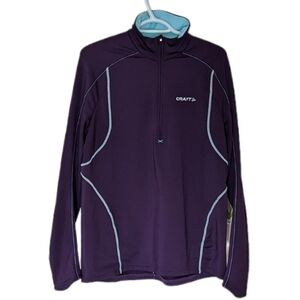Craft Core thermal midlayer quarter zip purple XL T7